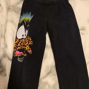 Lauren moshi punk Daffy Duck sweatpants